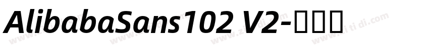 AlibabaSans102 V2字体转换